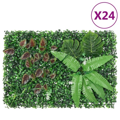 Ograda od umjetnih biljaka 24 kom zelena 40 x 60 cm